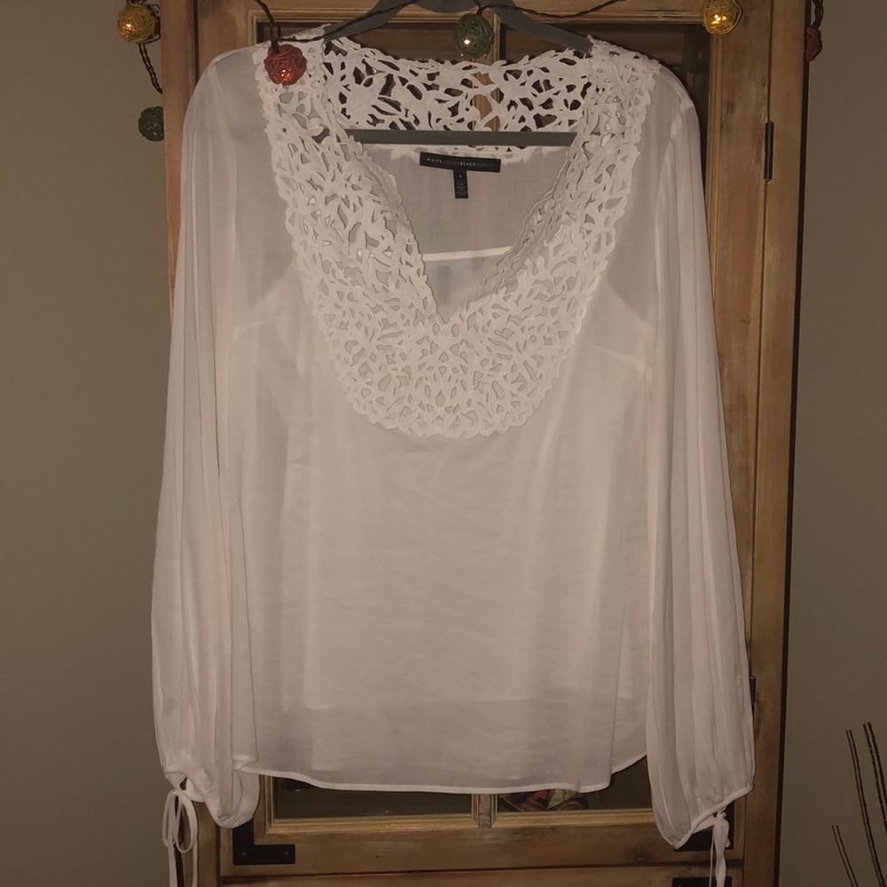 WHBM White Blouse with Cami